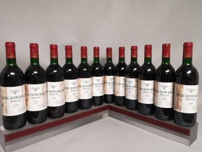 null 12 bouteilles Château BISTON BRILLETTE - Moulis 1985

Étiquettes tachées, niveau...