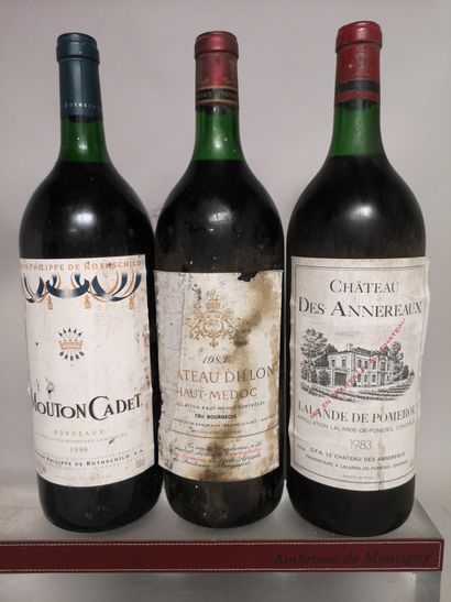 null 8 VARIOUS BURGUNDY MAGNUMS FOR SALE AS IS