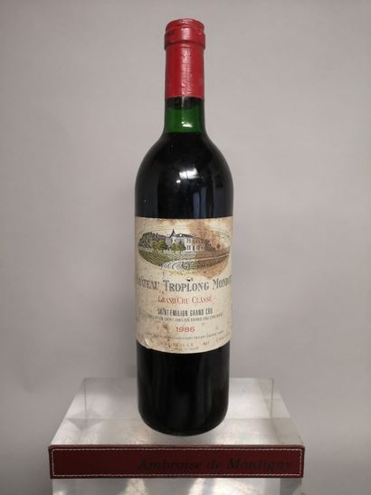 null 1 bouteille Château TROPLONG MONDOT - Grand cru de Saint Emilion 1986

Etiquette...