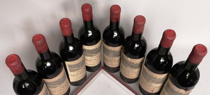 null 8 bottles Château MAYNE VIEIL - Fronsac 1957

Stained and slightly damaged labels....