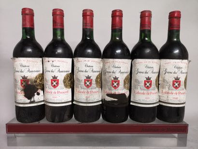 null 6 bouteilles Château GRAVES DES ANNEREAUX - Lalande de Pomerol 1983 A VENDRE...