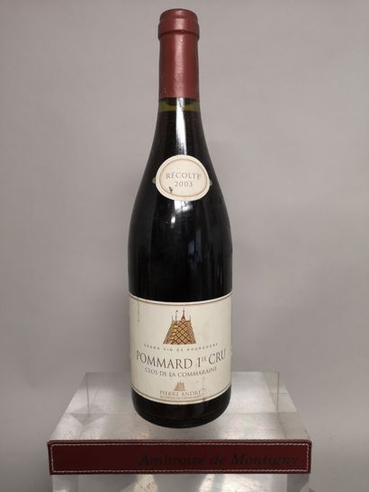 null 1 bottle POMMARD 1er Cru "Clos de la Commaraine" - Pierre ANDRE 2003

Label...