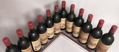 null 12 bottles Château GRAND CORBIN D'ESPAGNE - Grand Cru de Saint Emilion 1964

Stained...
