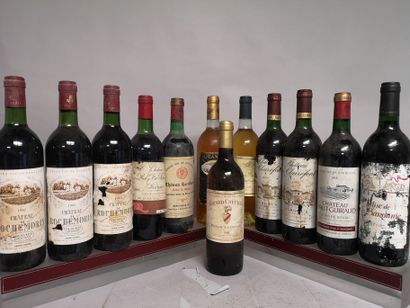 null 12 bouteilles VINS DIVERS - FRANCE A VENDRE EN L'ETAT dont BORDEAUX des Années...