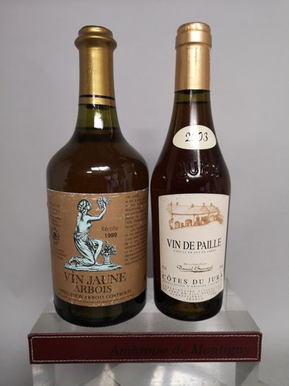 null 2 bouteilles VINS de JURA

1 ARBOIS 1999 Henri MAIRE et 1 37,5cl VIN de PAILLE...