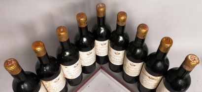 null 9 bottles Château La COURONNE - Pauillac 1964

Stained labels. 1 slightly low,...