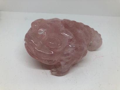 null CHINA

Figurine representing a toad in carved rose quartz. 

First half of the...