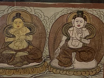 null SOUTH EAST ASIA

Divinities

Suite of three gouaches on paper

Size : 7 x 1...