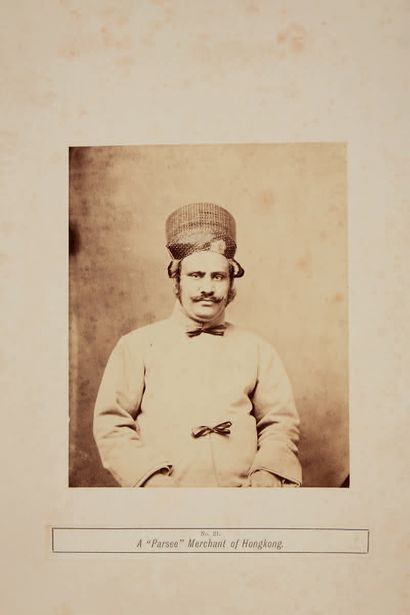 LAI AFONG (1838 ou1839-1890) Parsee merchant, Hong Kong 1873
Albumin print, strong...