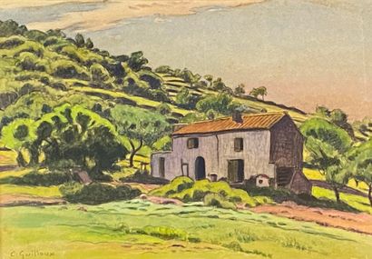 null Charles Victor GUILLOUX (1866-1946)

Provencal farmhouse

Watercolor and black...