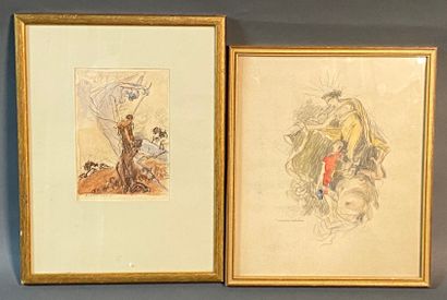null Auguste LEROUX (1871-1954)

Allegories

2 watercolors, ink or pencil.

Signed.

29...