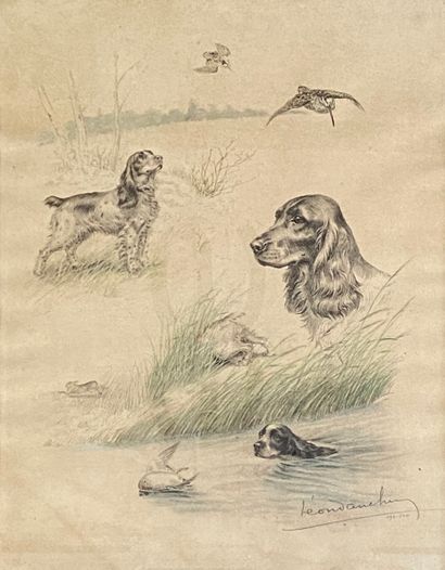 null Leon Danchin (1887-1938)

Hunting Dogs

Two engravings in colors, signed in...