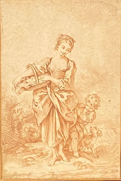 null Ecole française du XVIIIème

Femme au panier avec un enfant et un chien

Dessin...