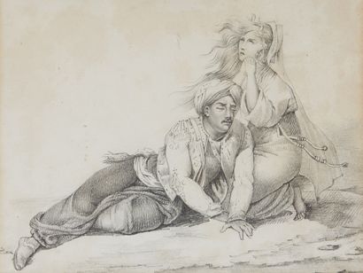 null Horace VERNET, d'après

Couple implorant

Dessin au crayon.

15 x 19,5 cm