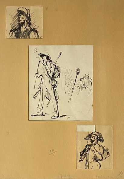 null NAUDIN (END OF THE 19th CENTURY)

Military types

Three drawings in the same...