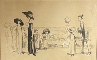 null Jean VEBER (1868-1928)

Elegant Girls at the Races

Drawing in pencil, signed...