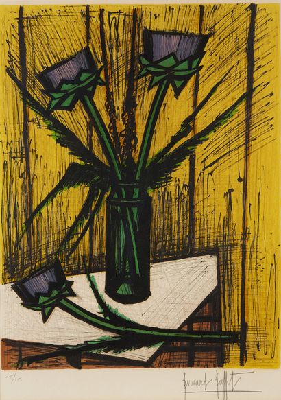 null Bernard BUFFET (1928-1999)

Fleurs d'artichauts

Lithographie signée au crayon...