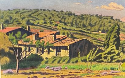 null Charles Victor GUILLOUX (1866-1946)

Maison et paysage

Aquarelle et crayon...