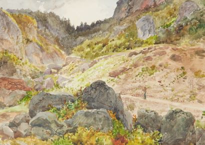 null Gustave Adolphe MOSSA (1883-1971)

Verno's valley

Watercolor, signed lower...