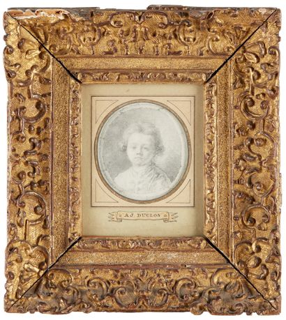 Antoine Jean DUCLOS (Paris 1742 - 1795) 
Portrait of a young boy



Black stone



Signed...