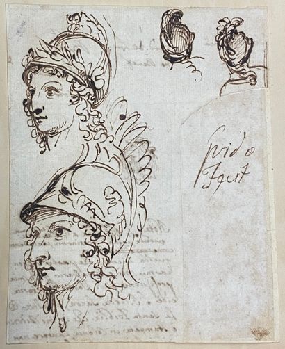 null Lot of three drawings:



- ITALIAN school around 1700

Allegory of Abundance

Pen...