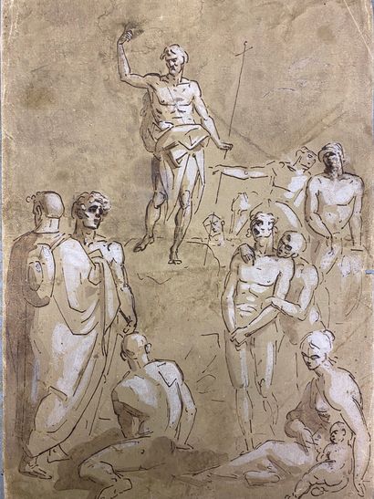 null Set of six drawings :



- ITALIAN school of the XVIIth century, follower of...