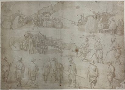 null Deux dessins :



- Ecole HOLLANDAISE du XVIIème siècle

La vieille ferme

Plume...
