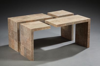 null Alexander LAMONT pour LAMONT

"Structure Table »

Table basse en métal et galuchat

H...