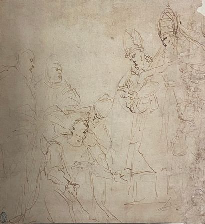 null Set of six drawings:



- ITALIAN school of the XVIIIth century

The Virgin...