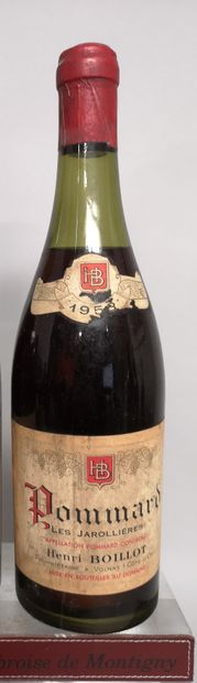  1 bouteille POMMARD "Les Jarollières" - Henri BOILLOT 1953 
Étiquette légèrement...