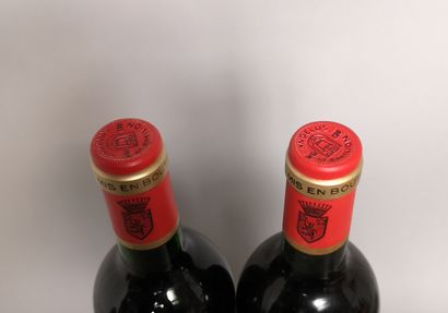 null 2 bottles Château L'ANGELUS - 1er Gcc Saint Emilion 1997