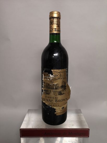 null 1 bouteille Château CANTENAC BROWN - 3e GCC Margaux 1985 

Etiquette abîmée...