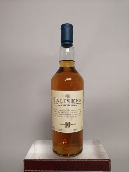  1 bottle 70 cl SCOTCH WHISKY TALISKER Single Malt 10 years old 
Label slightly ...