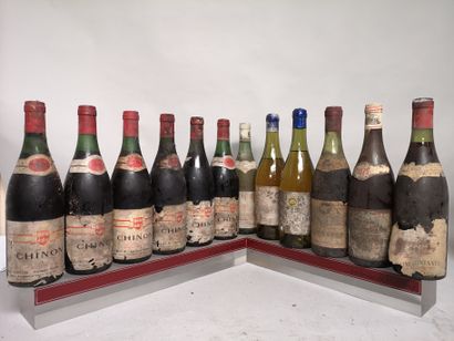 null 12 bottles LOIRE and MISCELLANEOUS Years 1960 and 1970 FOR SALE AS IS 

CHINON,...