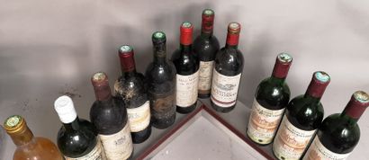 null 11 bouteilles BORDEAUX DIVERS Millésimes des années 1970 à 1993 A VENDRE EN...