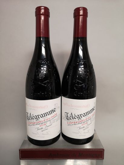 null 2 bottles CHÂTEAUNEUF du PAPE "Telegram" - BRUNIER 2019