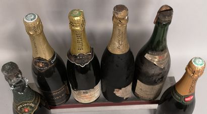  6 bouteilles CHAMPAGNE et PETILLANTS DIVERS A VENDRE EN L'ETAT