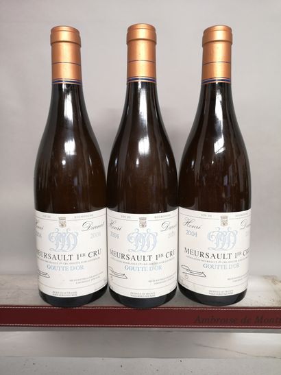 null 3 bouteilles MEURSAULT 1er Cru "Goutte d'Or" - Henri DARNAT 2004 

Etiquettes...