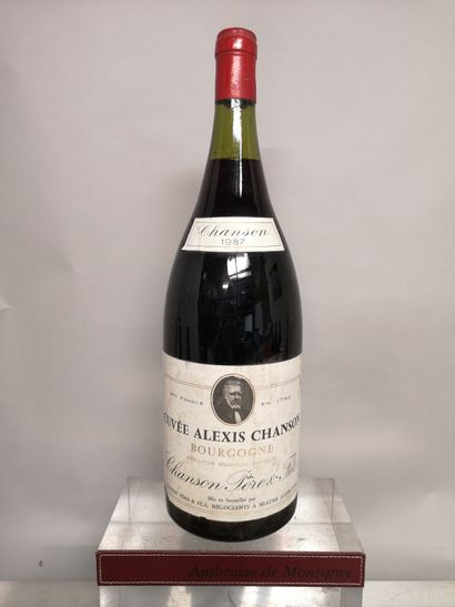  1 magnum BOURGOGNE "Cuvée Alexis Chanson" - CHANSON Père & Fils 1987 
Etiquette...
