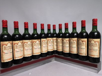 null 12 bouteilles Château PONTET-CLAUZURE - Saint Emilion Grand Cru 1964 

Étiquettes...