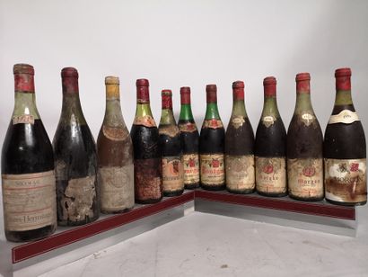 null 11 bouteilles VINS DIVERS RHONE et BEAUJOLAIS A VENDRE EN L'ETAT 

CHÂTEAUNEUF...