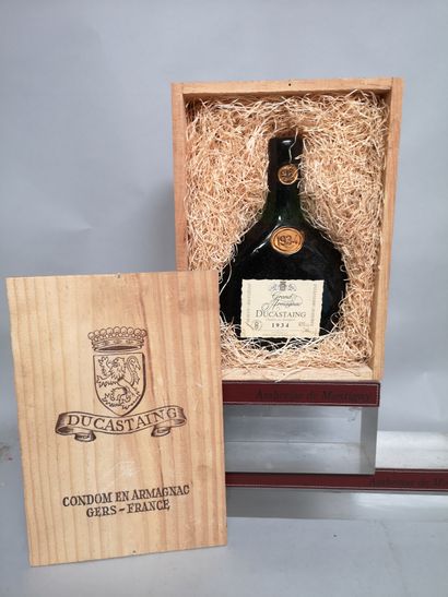 null 1 bottle 70cl GRAND ARMAGNAC - DUCASTAING 1934 

In a wooden box.