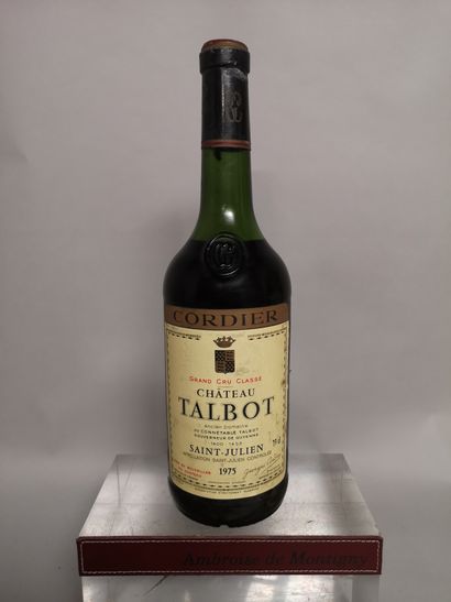 null 1 bouteille Château TALBOT - 4e GCC Saint Julien 1975 

Etiquette légèrement...