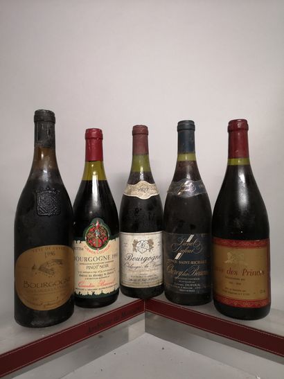 null 5 bottles BOURGOGNE DIVERS FOR SALE AS IS - 1 CHOREY Les Beaune "Cuvée Saint...