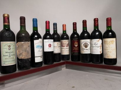 null 10 bouteilles BORDEAUX DIVERS Années 90/00 A VENDRE EN L'ETAT 

Grand POUJEAUX...
