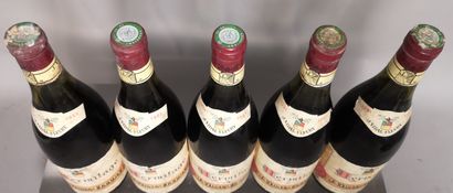 null 5 bouteilles HERMITAGE - J. VIDAL FLEURY 1981 

Etiquettes légèrement tachées...