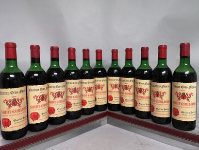null 11 bouteilles Château CROS FIGEAC - Grand Cru de Saint Emilion 1970 

2 étiquettes...