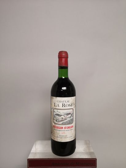 null 1 bouteille Château LA ROSE - Puisseguin Saint Emilion 1973 

Etiquette légèrement...