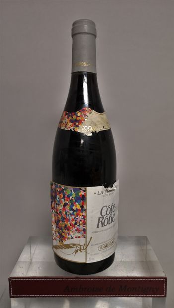 null 1 bouteille CÔTE RÔTIE La TURQUE - E. GUIGAL 1994 

Étiquette légèrement tachée...