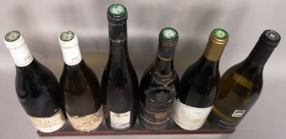  6 bouteilles VIN DIVERS FRANCE et ETRANGER A VENDRE EN L'ETAT 
CONDRIEU, SANCERRE,...